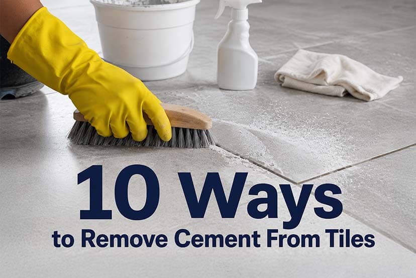 10 Ways to Remove Cement From Tiles: Easy, Safe and Effective Methods (2026 Guide)
