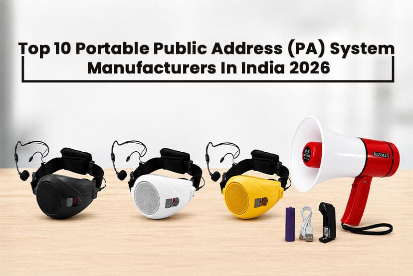Top 10 Portable Public Address (PA) System Manufacturers In India 2026: Key Features, Products And Best Uses