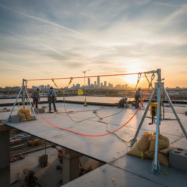 Temporary Anchorage Line System